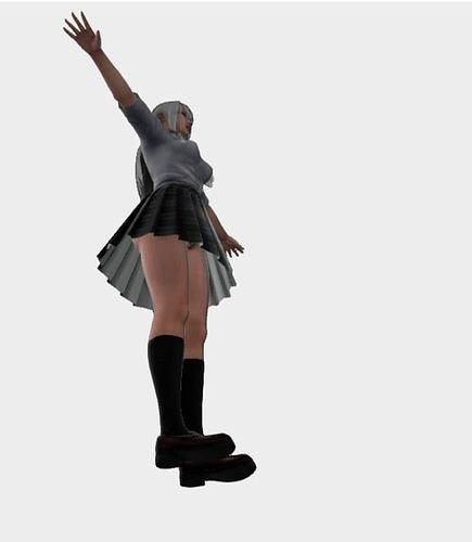  Japanese girl 3D model
