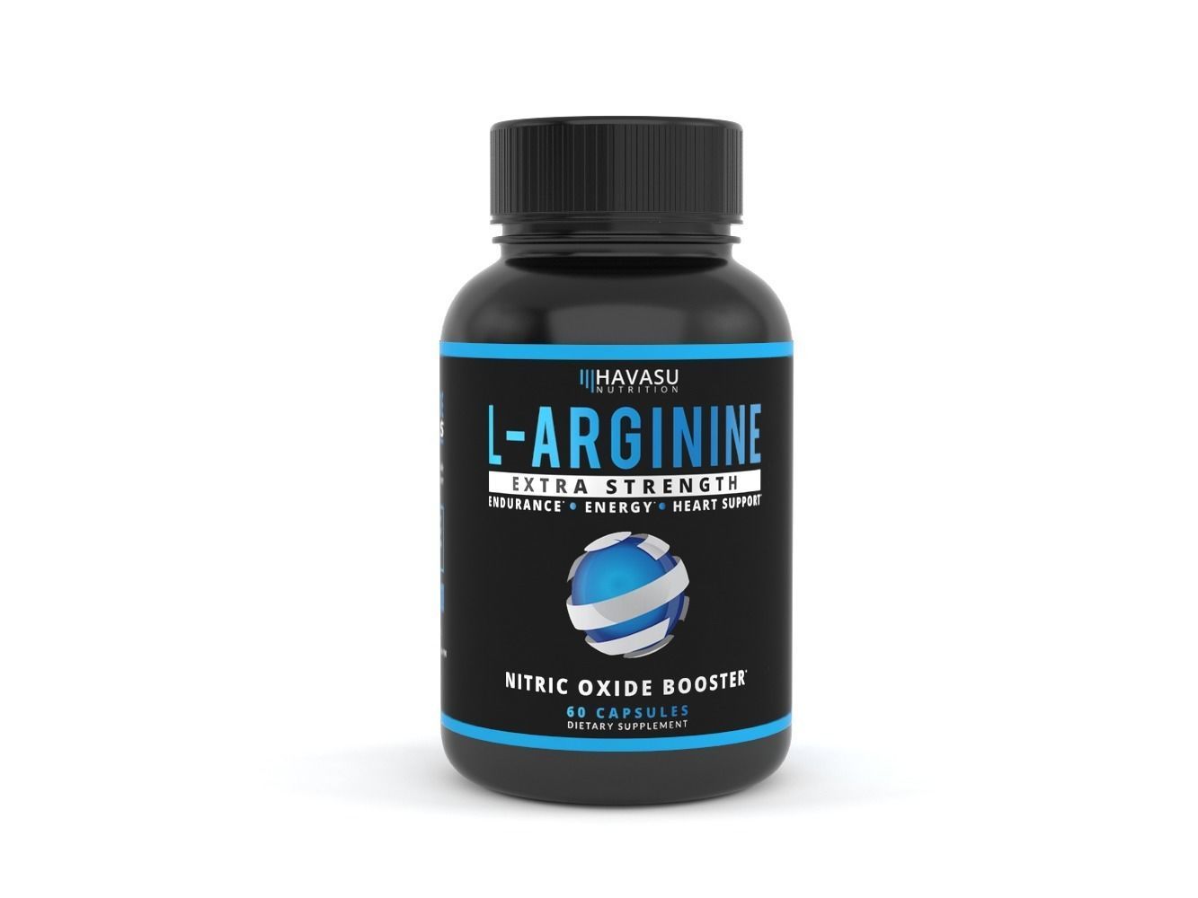 Extra Strength L Arginine - 1200mg Nitric Oxide Supplement 3D model_1
