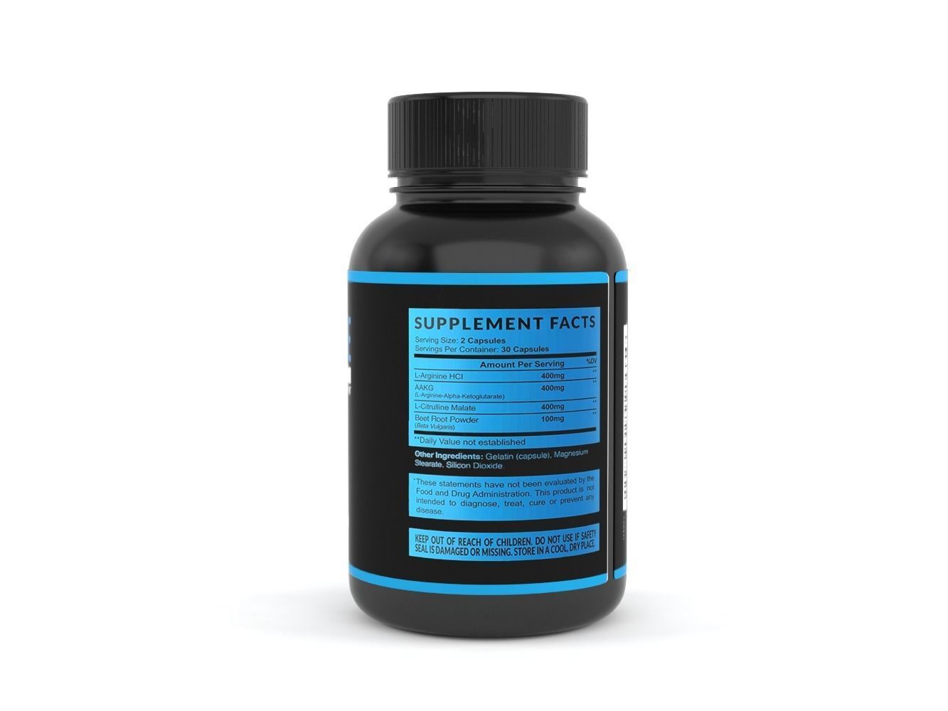 Extra Strength L Arginine - 1200mg Nitric Oxide Supplement 3D model_3