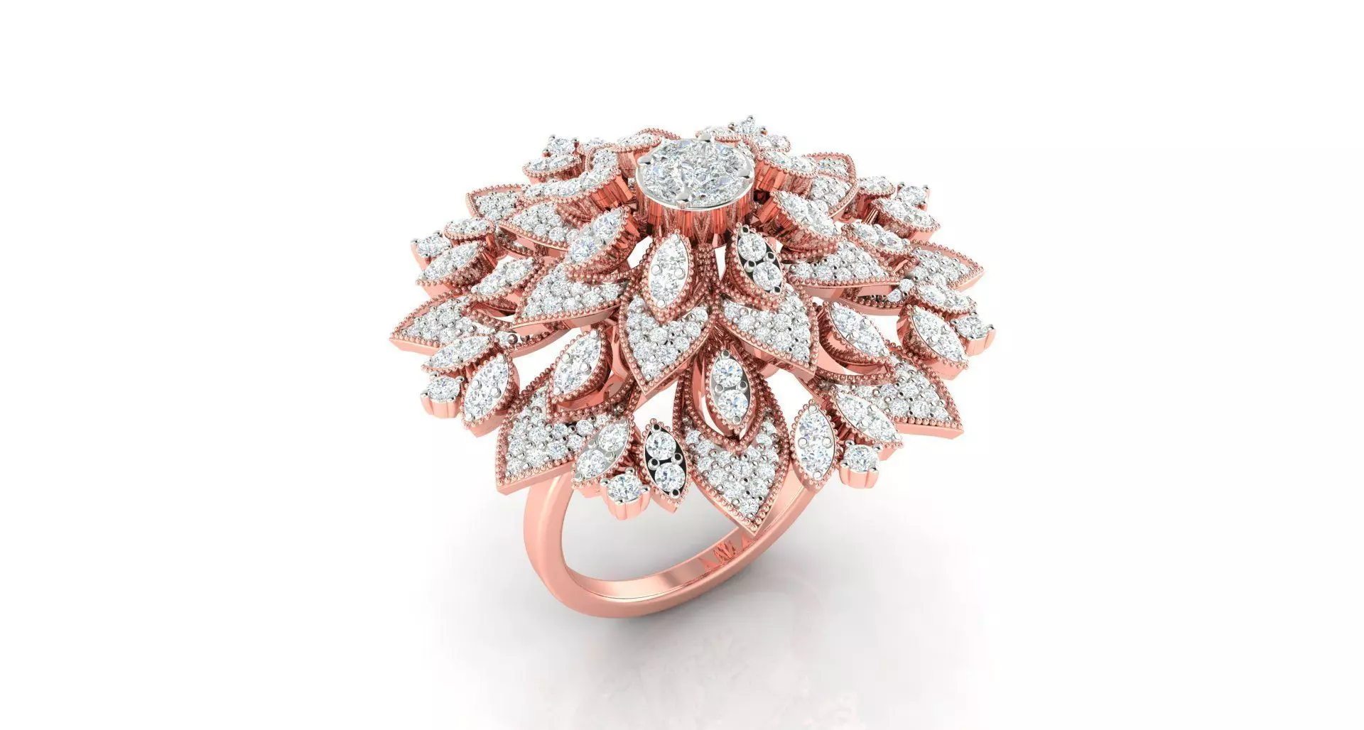 Women ring 3dm stl render detail 3D print model 3D print model