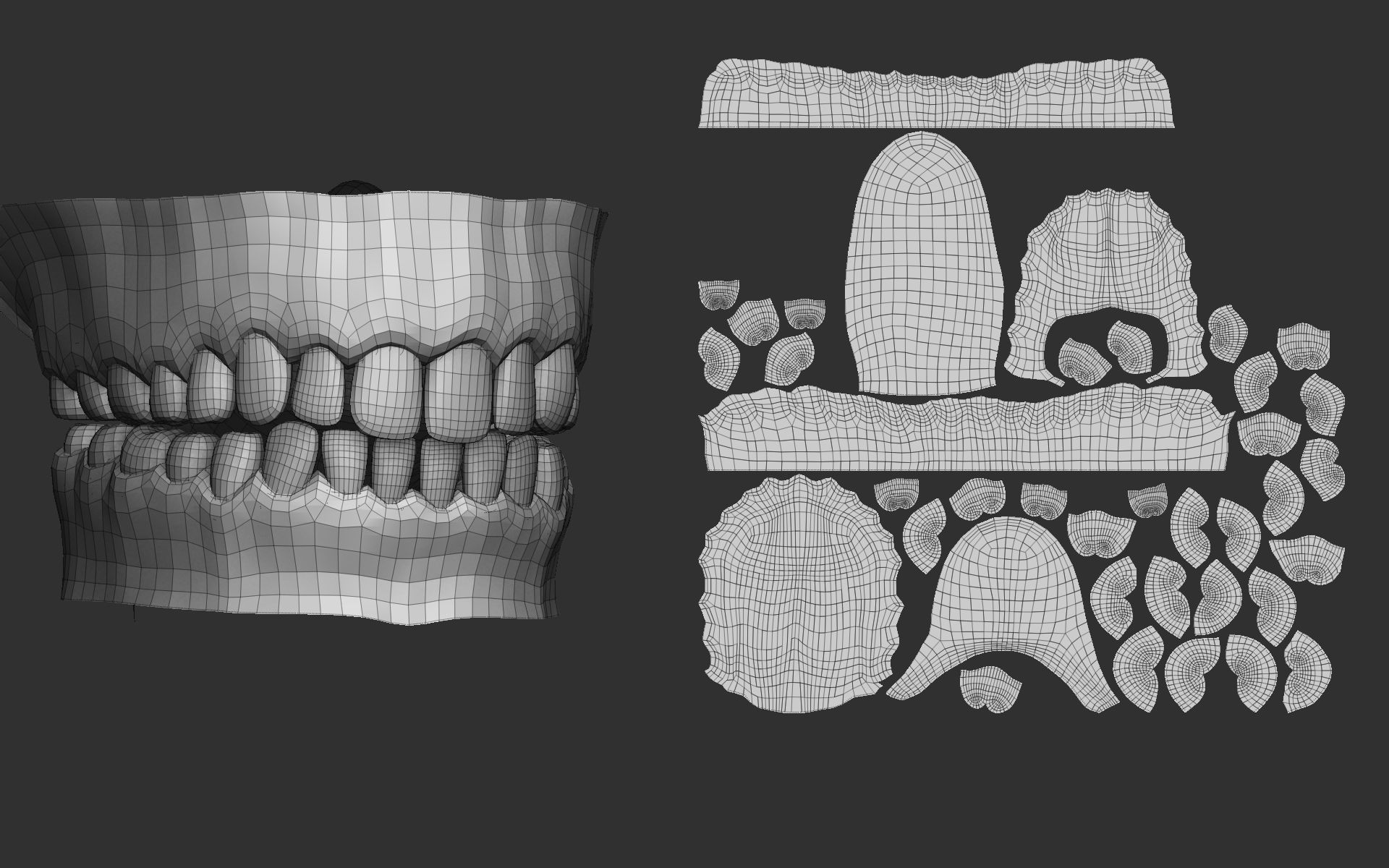 Realistic Female Basemesh Low-poly 3D model_21