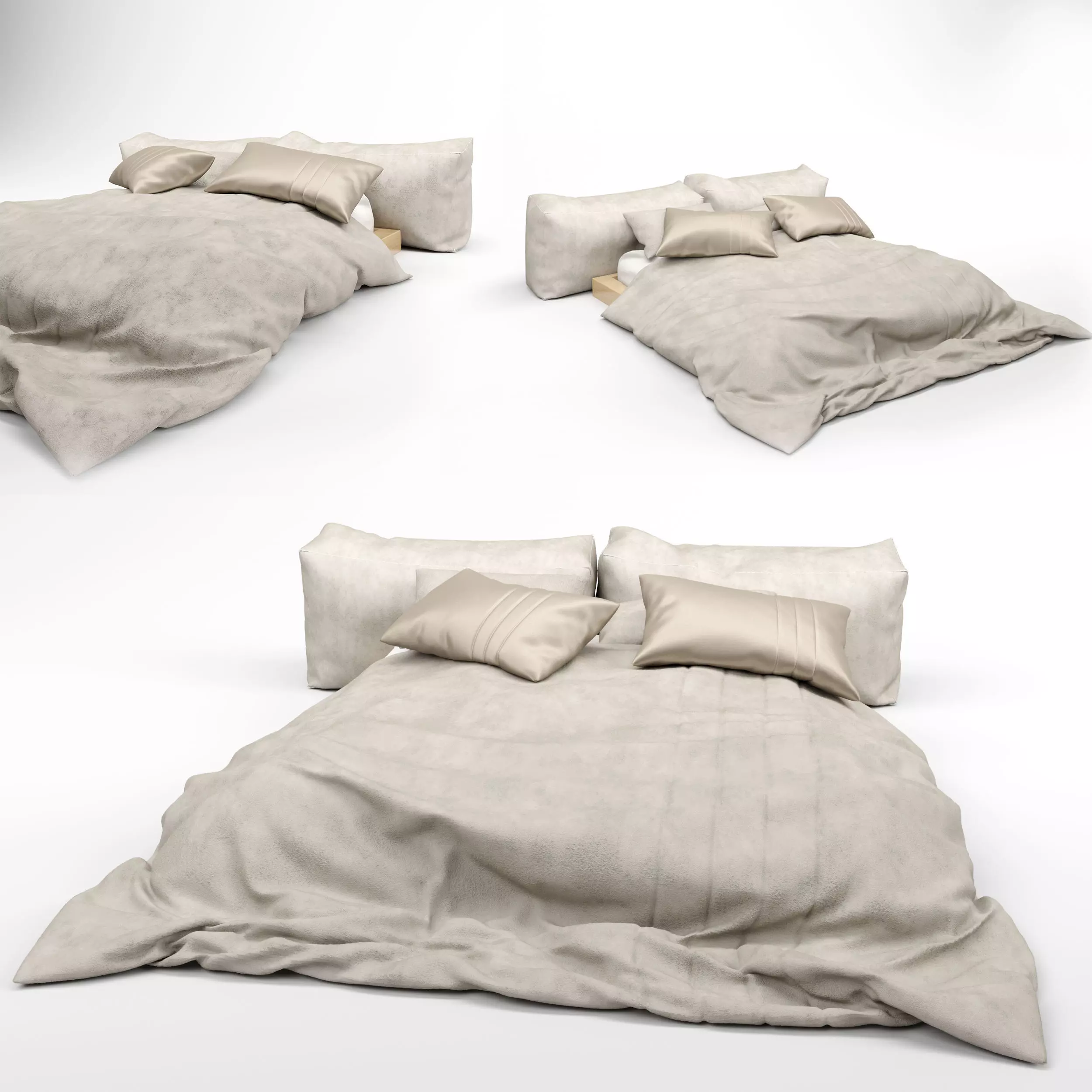 Bed design 3D model_0