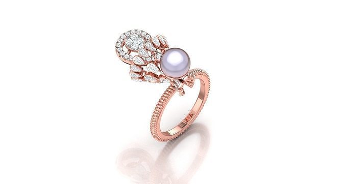 Women ring 3dm stl render detail 3D print model 3D print model