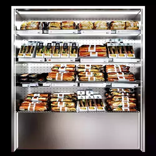 Shelves sandwiches and packed lunches 2