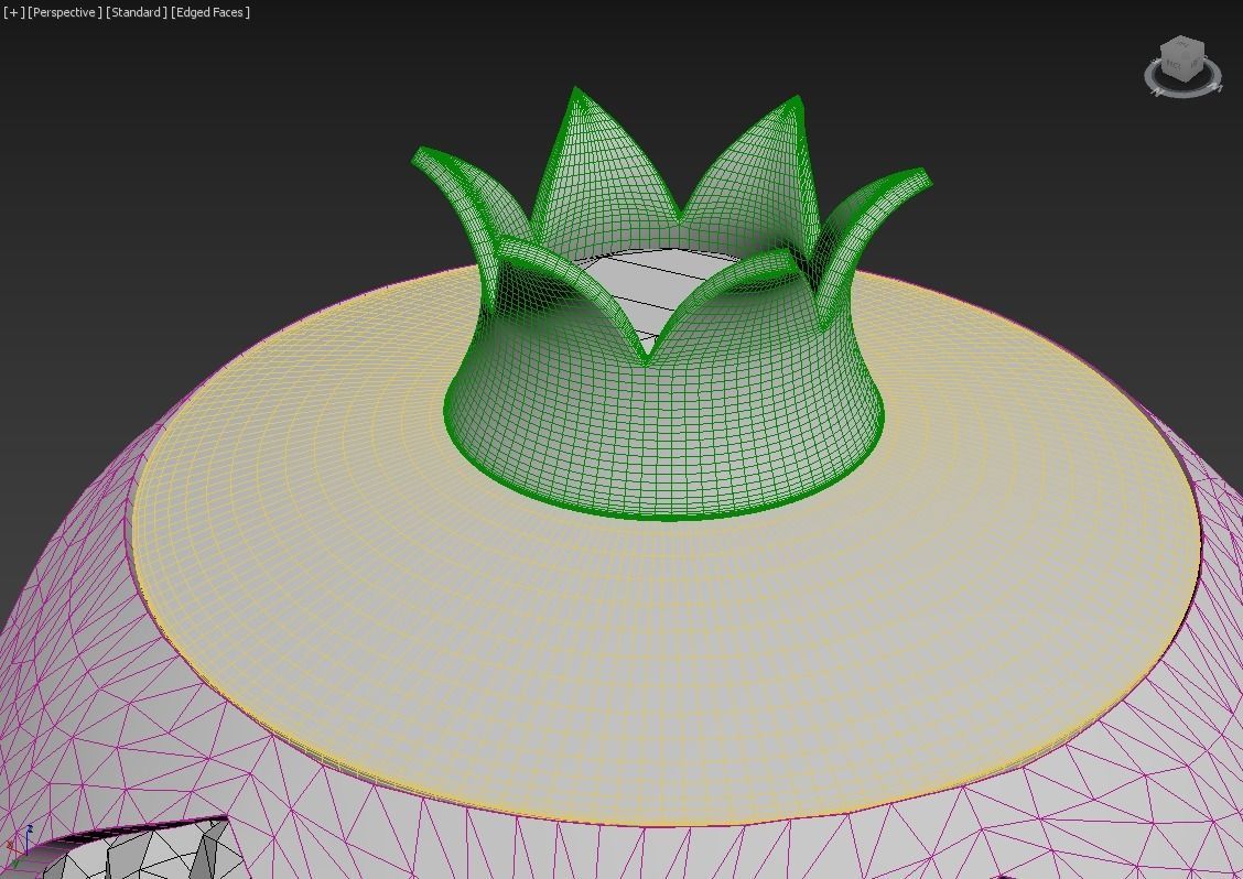 Pomegranate Souvenir Low-poly 3D model_23