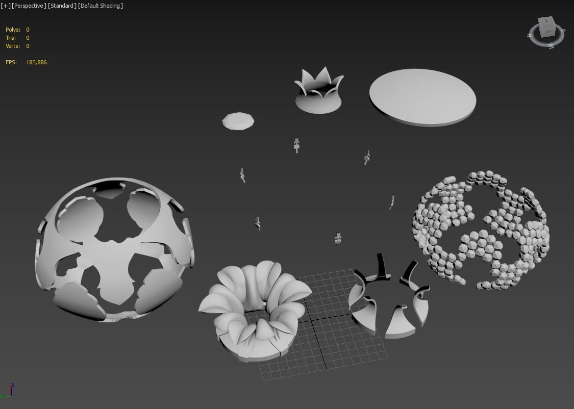 Pomegranate Souvenir Low-poly 3D model_24