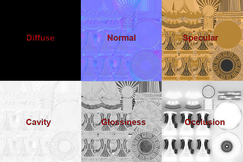 Pomegranate Souvenir Low-poly 3D model_10