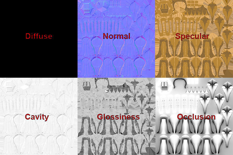 Pomegranate Souvenir Low-poly 3D model_9