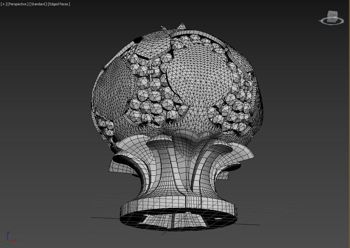 Pomegranate Souvenir Low-poly 3D model_13