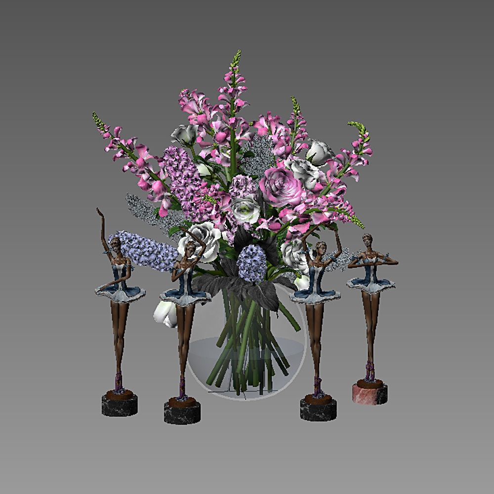 Decor set 04 3D model_6