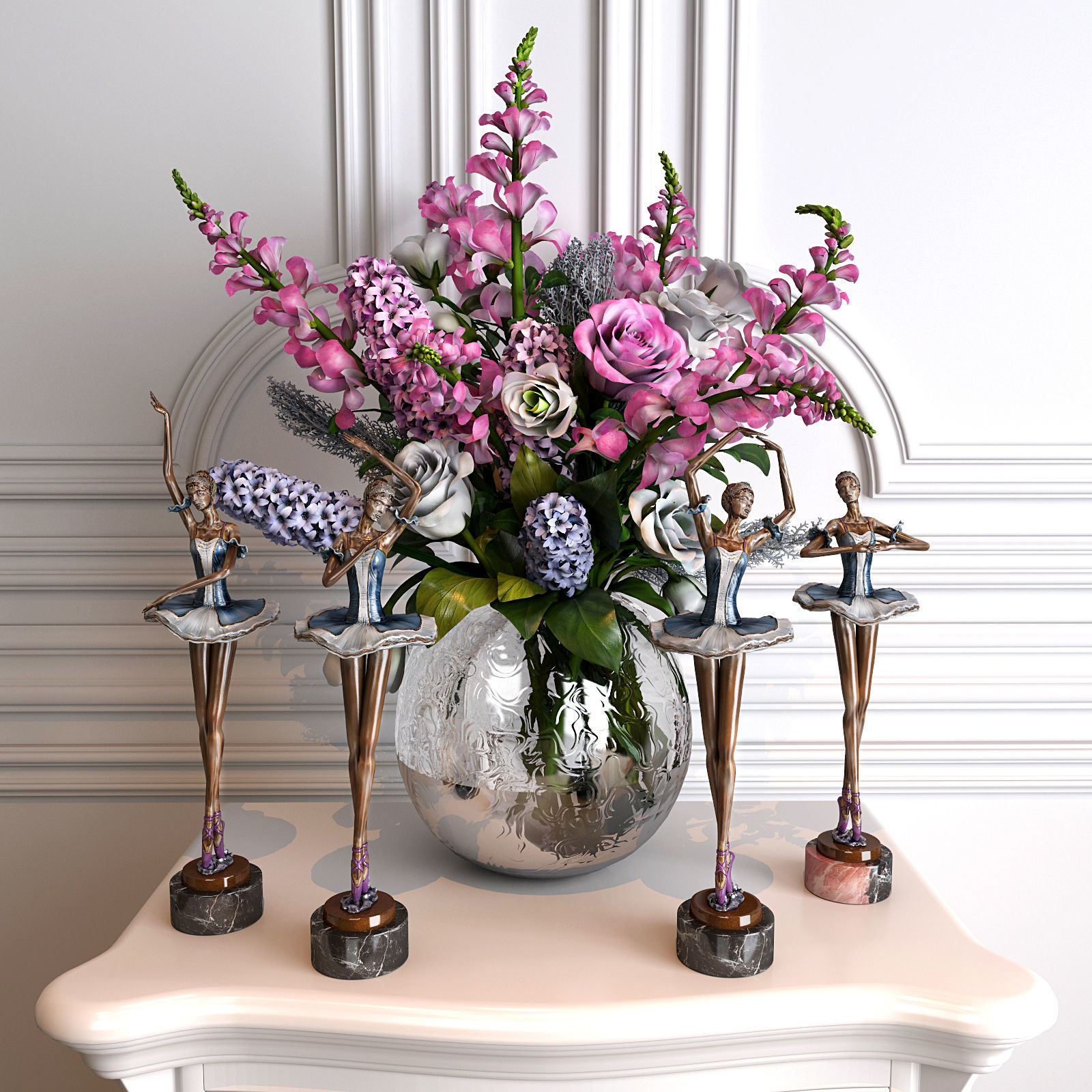 Decor set 04 3D model_1