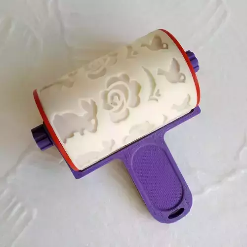 Rolling pin with an Easter pattern 3D print model
