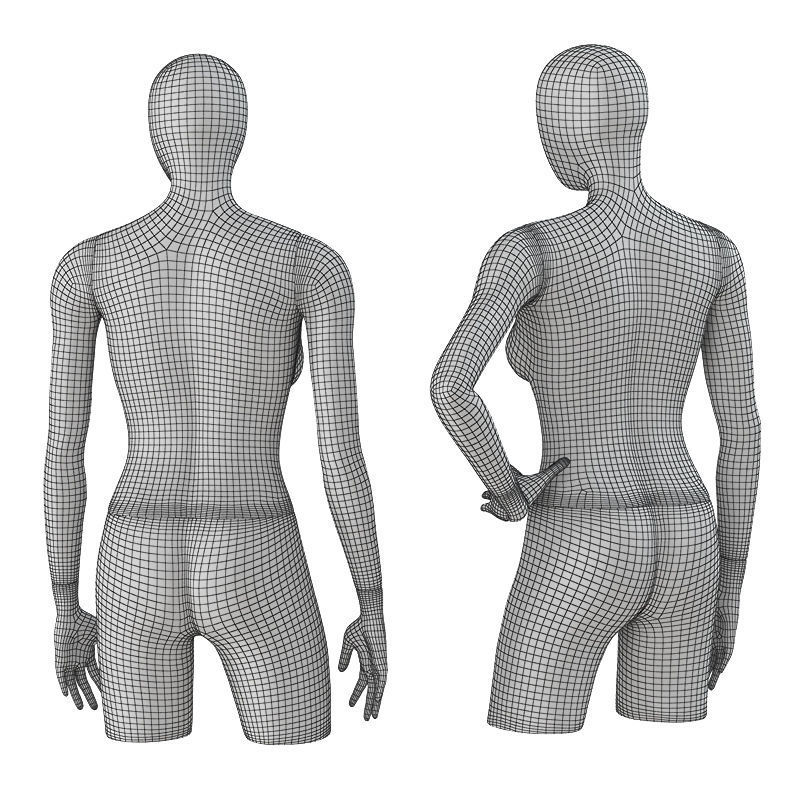 Abstract female mannequin 10 3D model_6