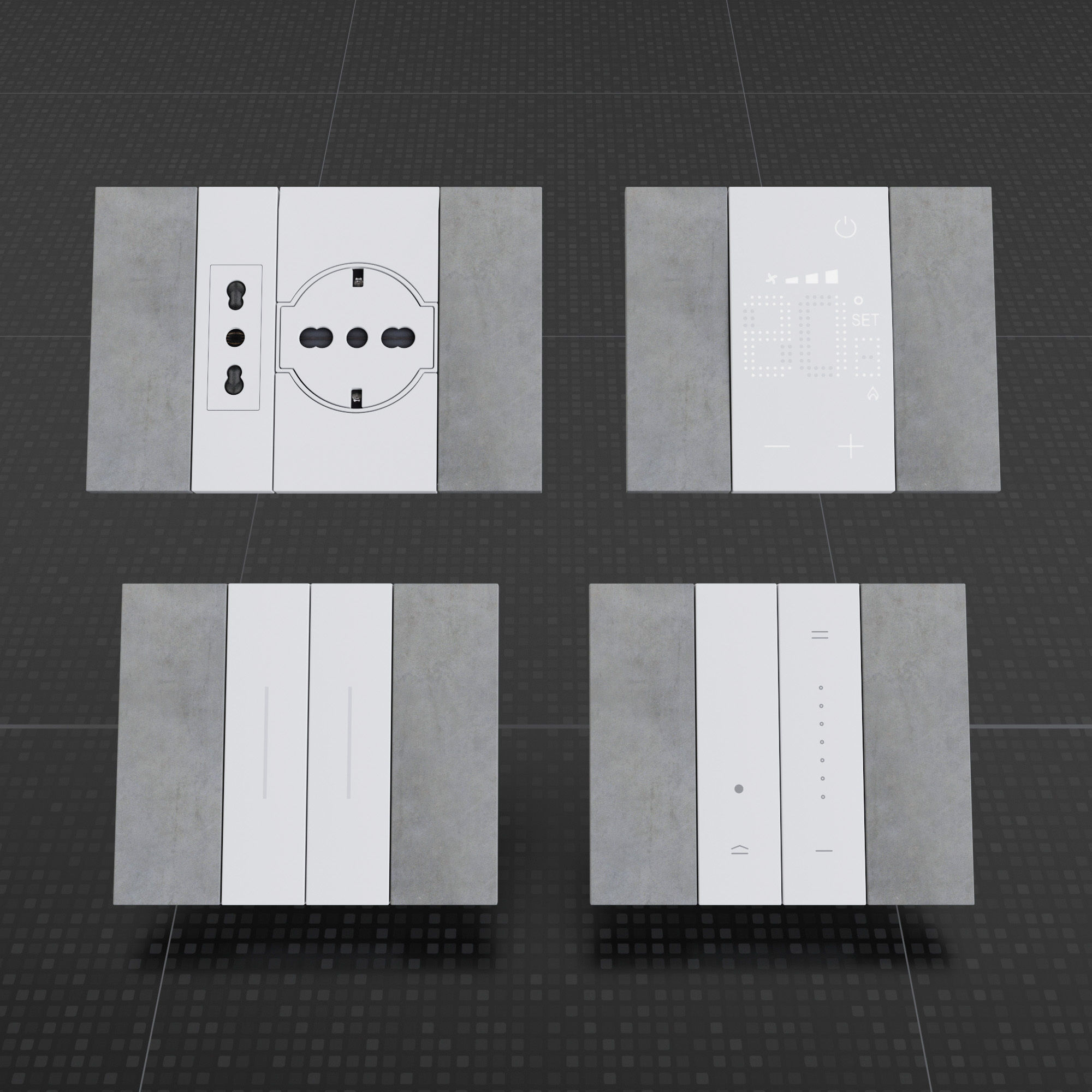 BTicino Living 3D model_2