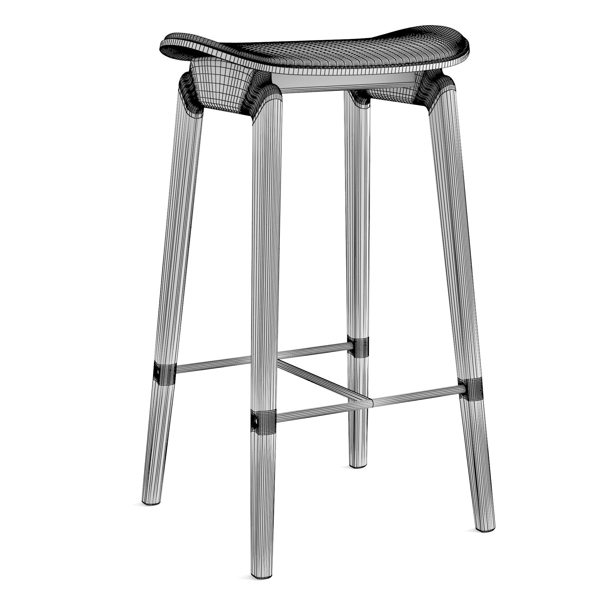 Norr11 NY11 Bar Chair 3D model_10