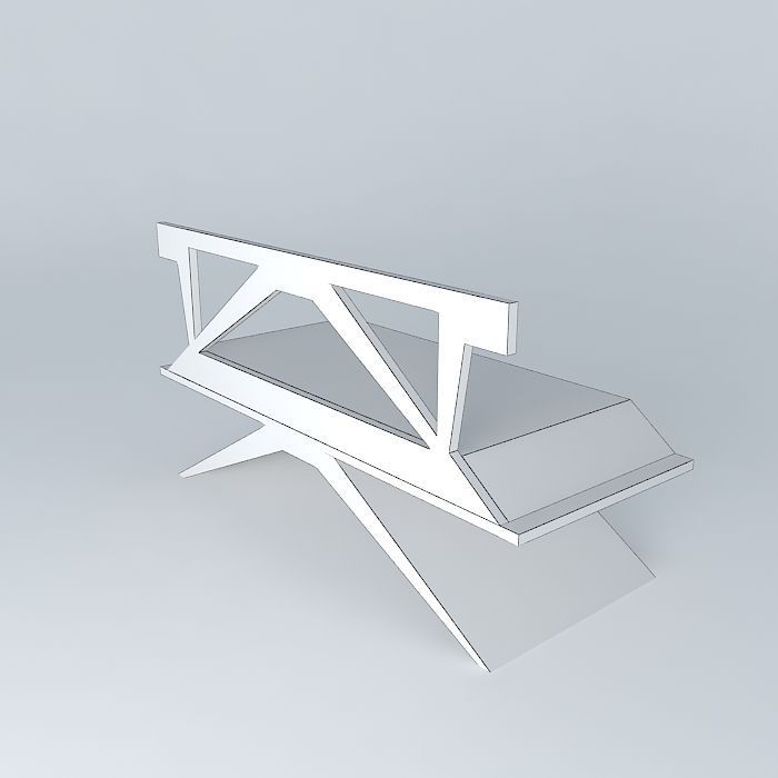 Wood chair 3D model_3