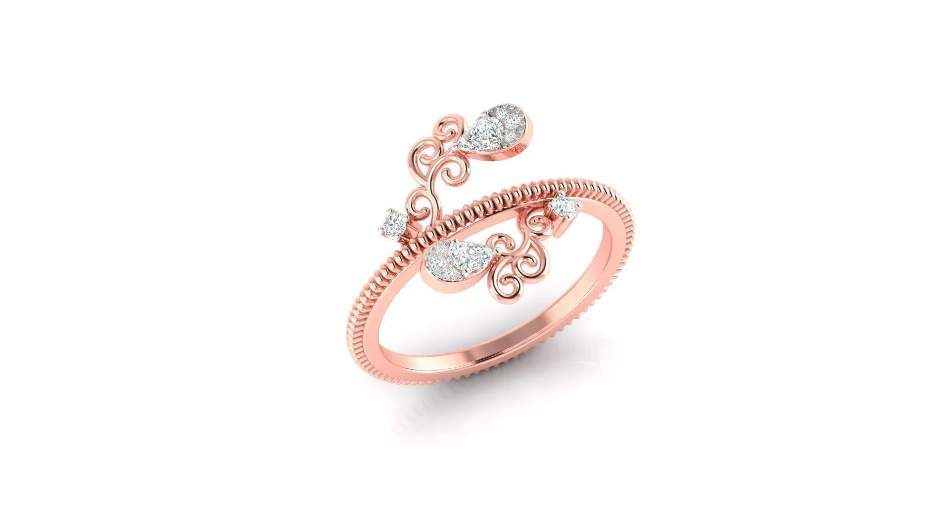 Women ring 3dm stl render detail 3D print model 3D print model_0