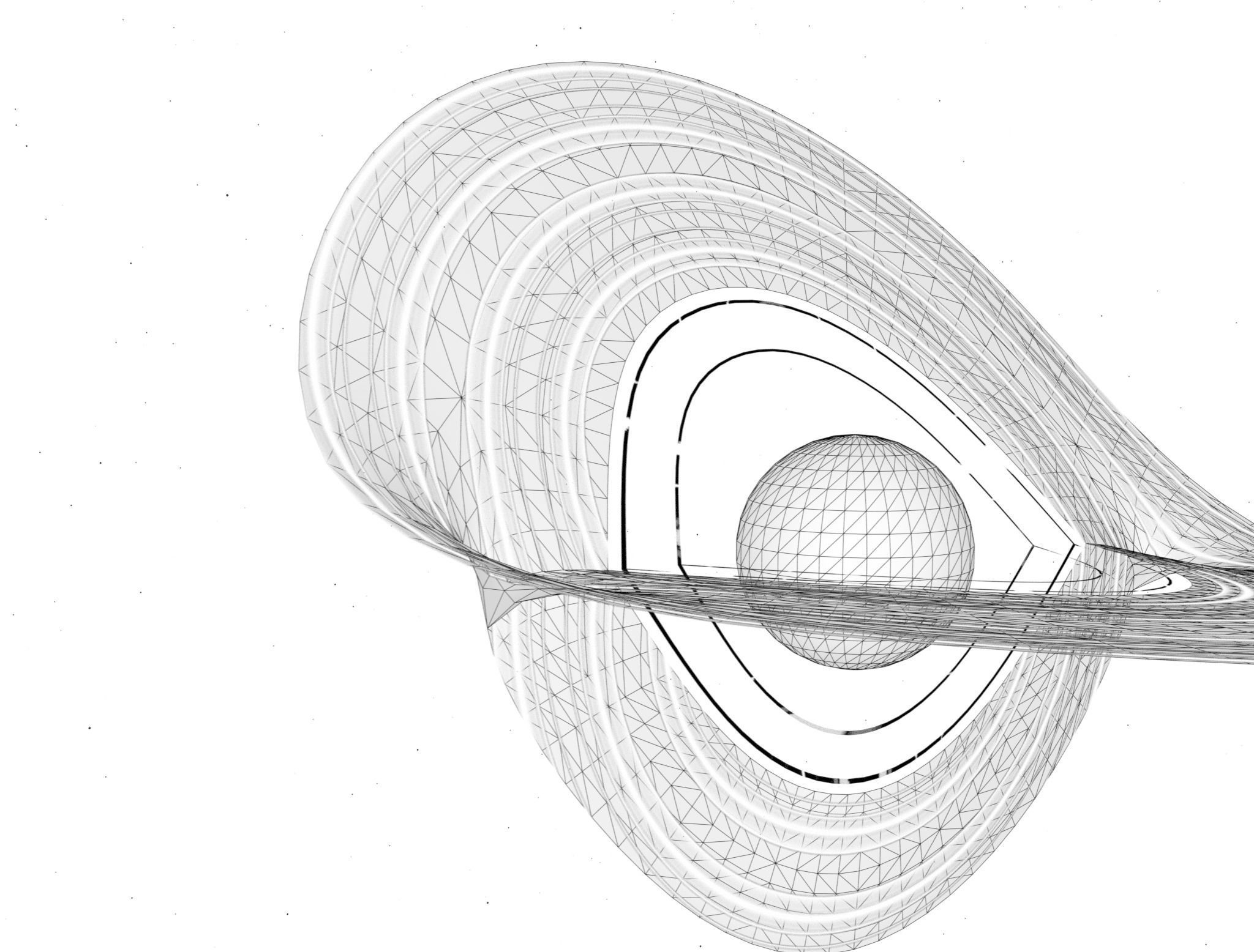 black hole in deep space Free low-poly 3D model_2