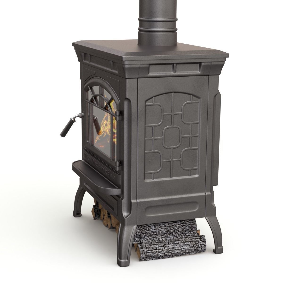 Wood Burning Stove 3D model_6