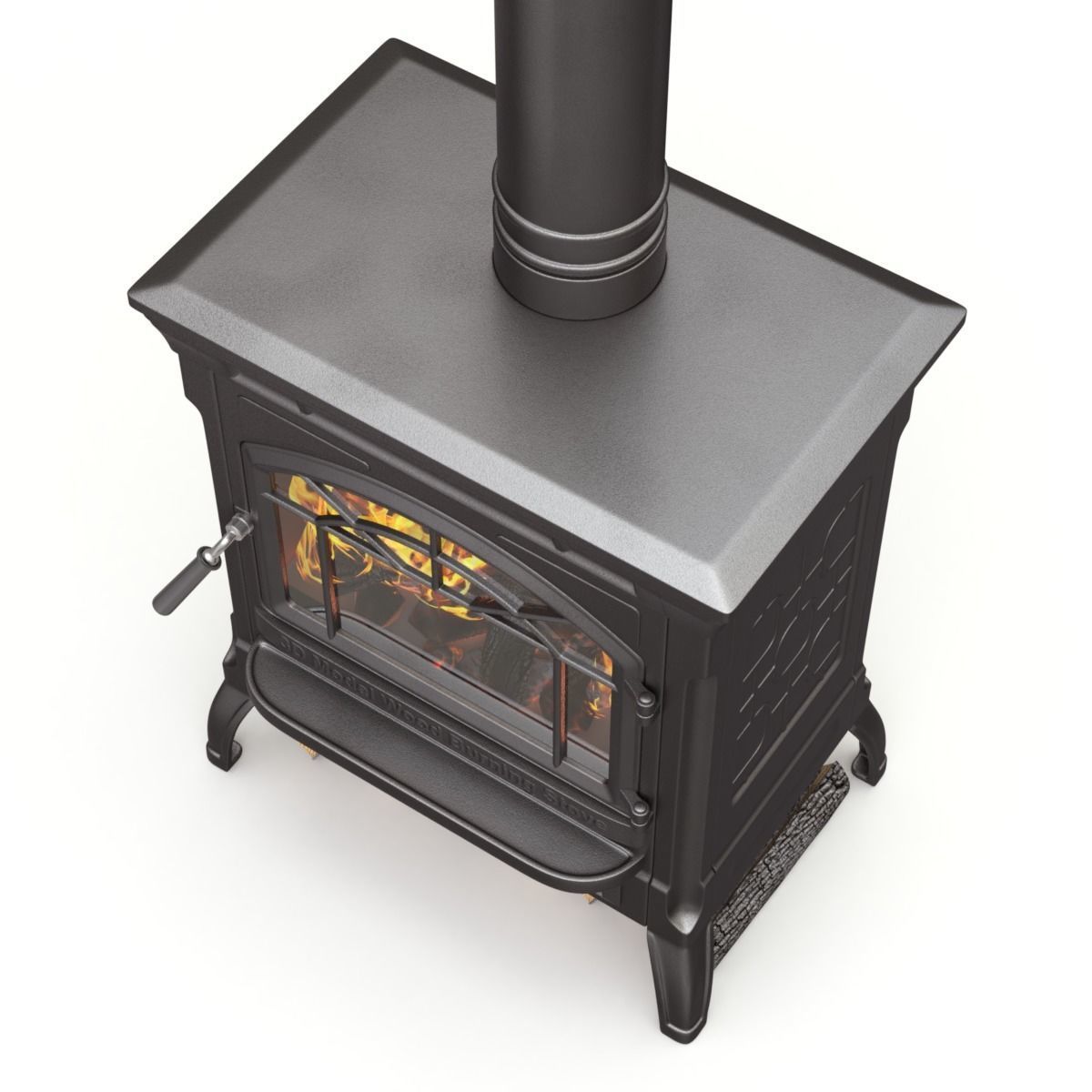 Wood Burning Stove 3D model_7