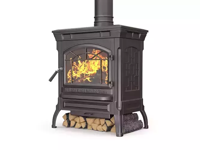 Wood Burning Stove 3D model