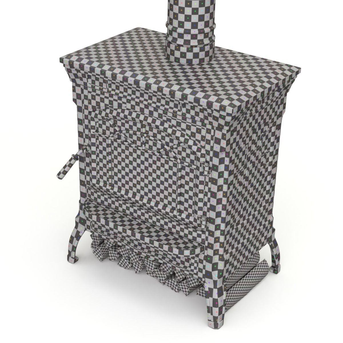 Wood Burning Stove 3D model_13