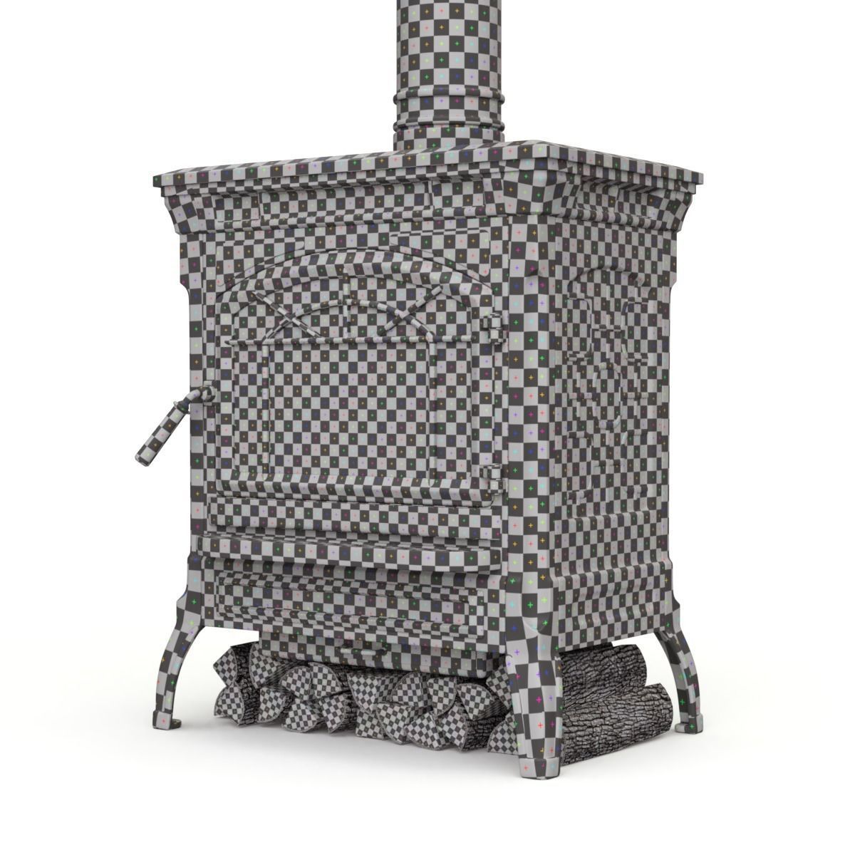 Wood Burning Stove 3D model_11