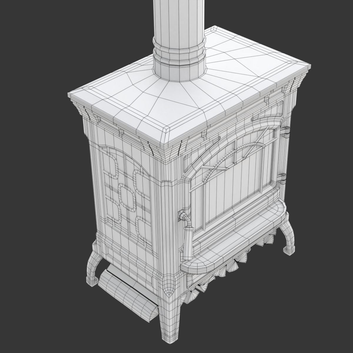 Wood Burning Stove 3D model_31