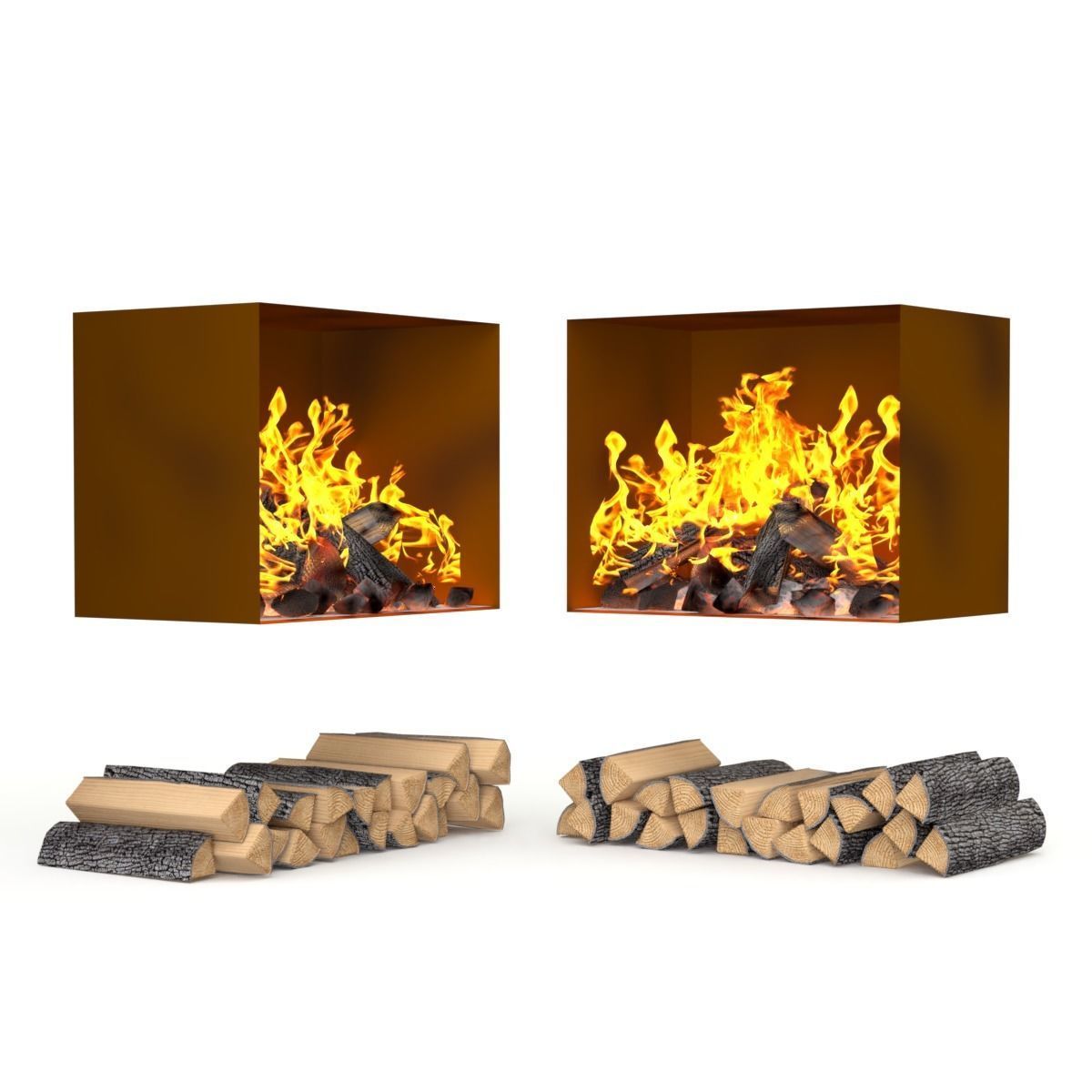 Wood Burning Stove 3D model_19