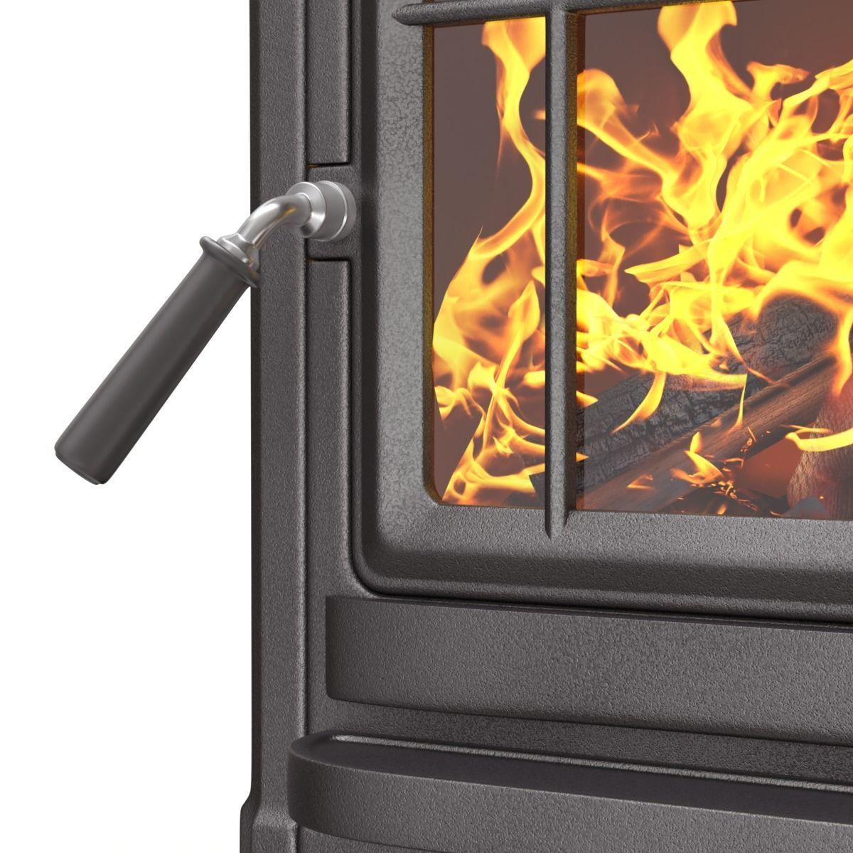 Wood Burning Stove 3D model_2