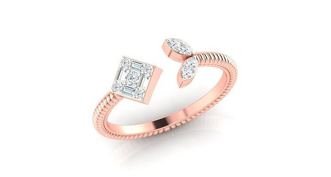 Women ring 3dm stl render detail 3D print model 3D print model