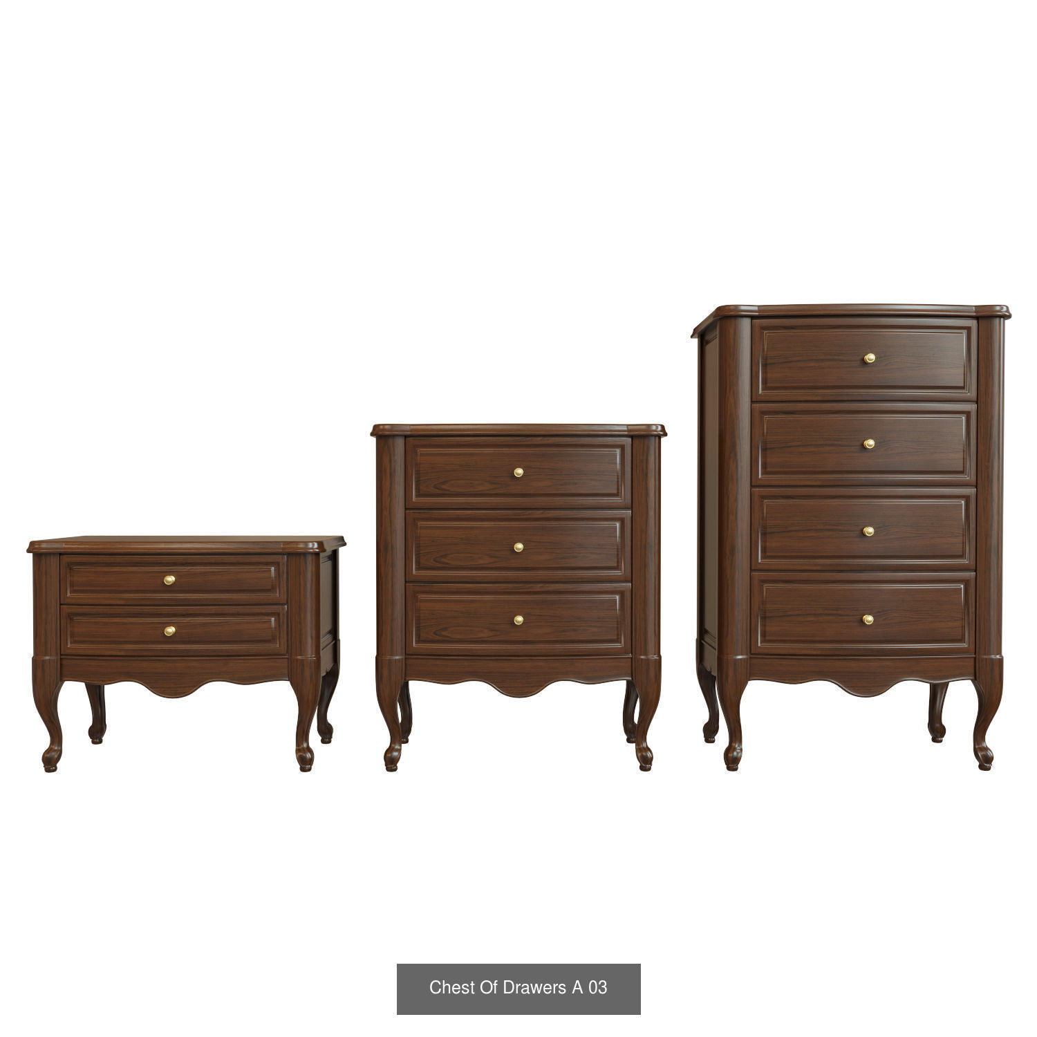 Chest Of Drawers A 3D Model Collection_3