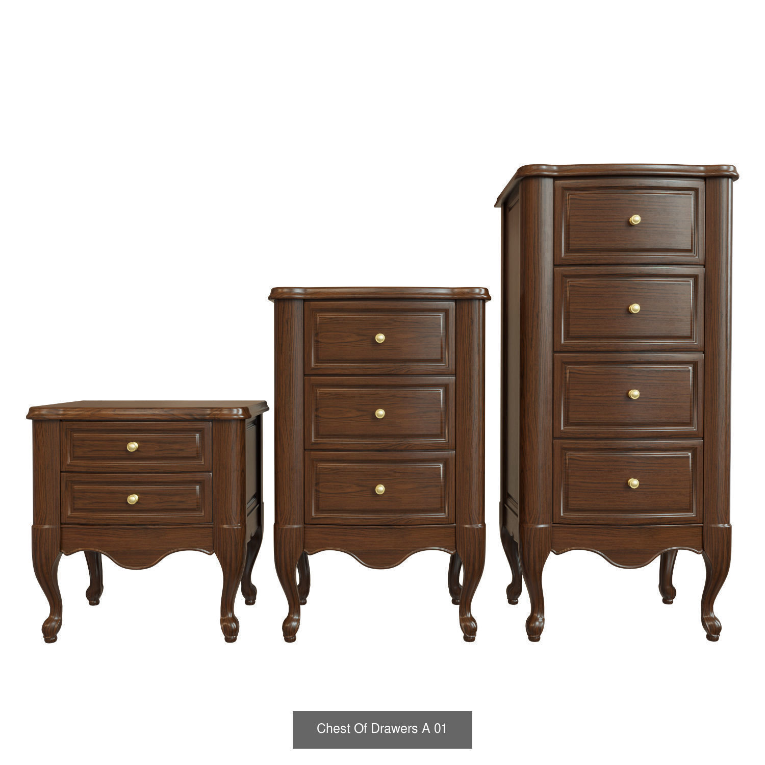 Chest Of Drawers A 3D Model Collection_1