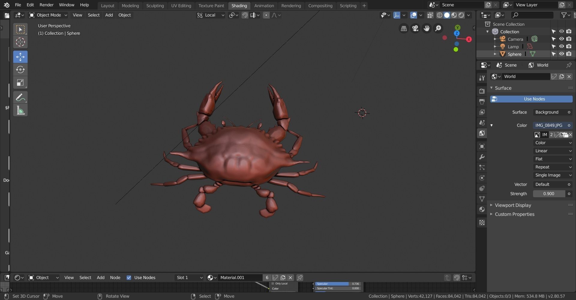 blue crab 3D model_5