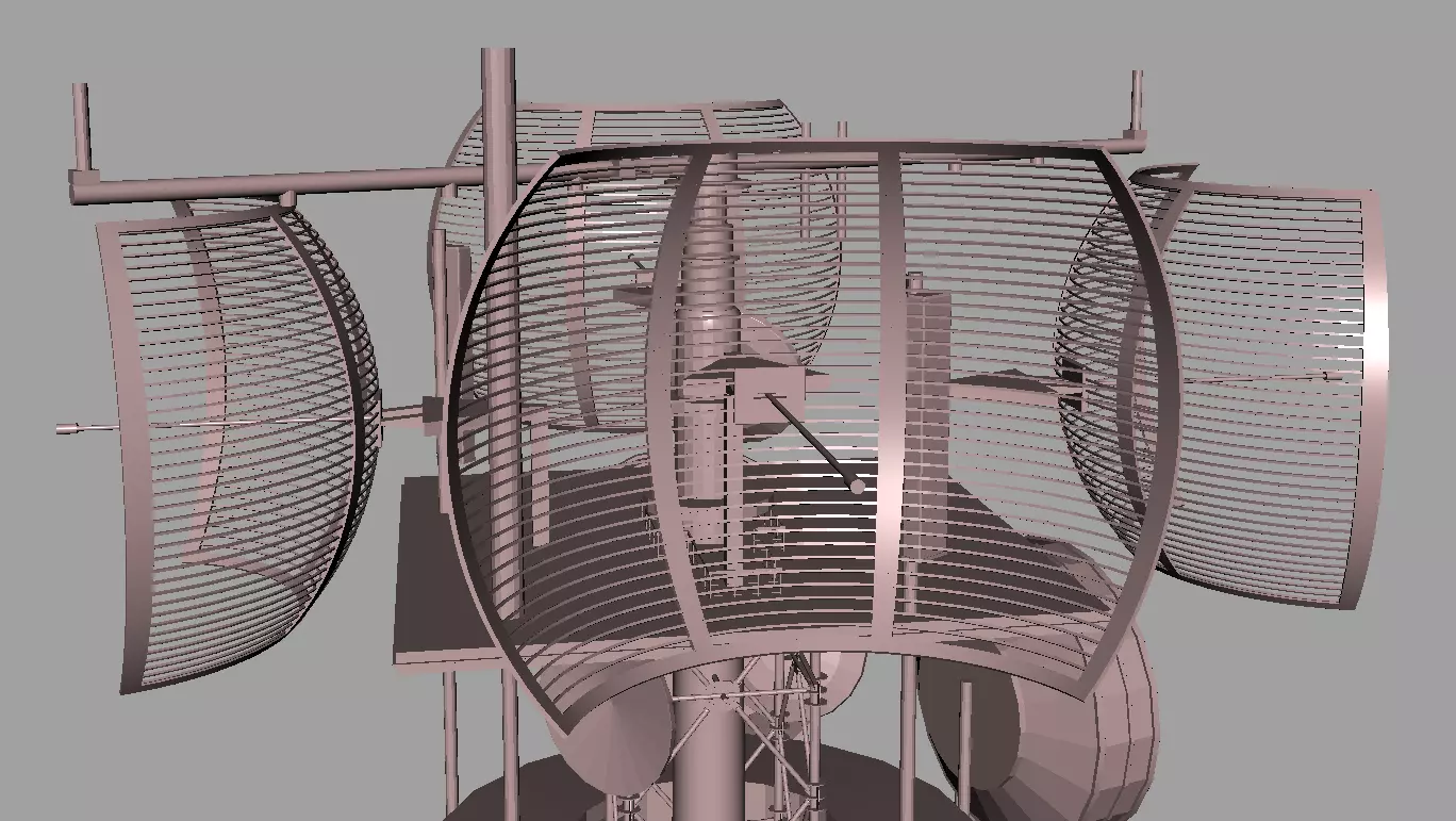 TOWER telecommunication Low-poly 3D model_0