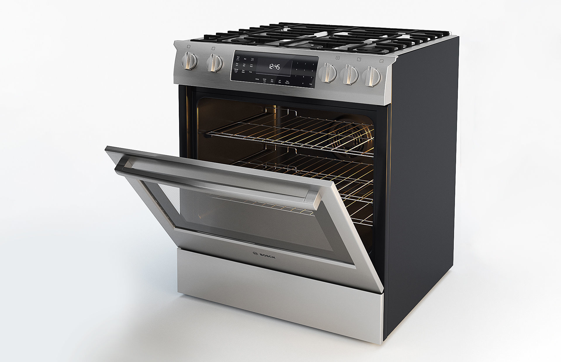 Gas Slide-in Range - HGI8054UC by Bosch 3D model_4