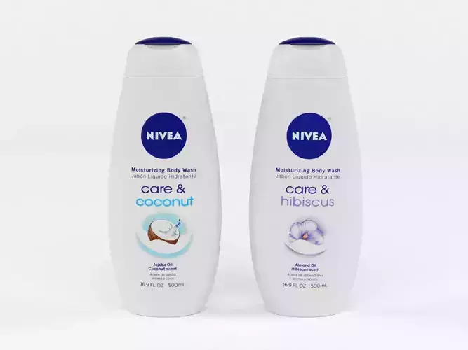 Nivea bottle of shampoo 3D model