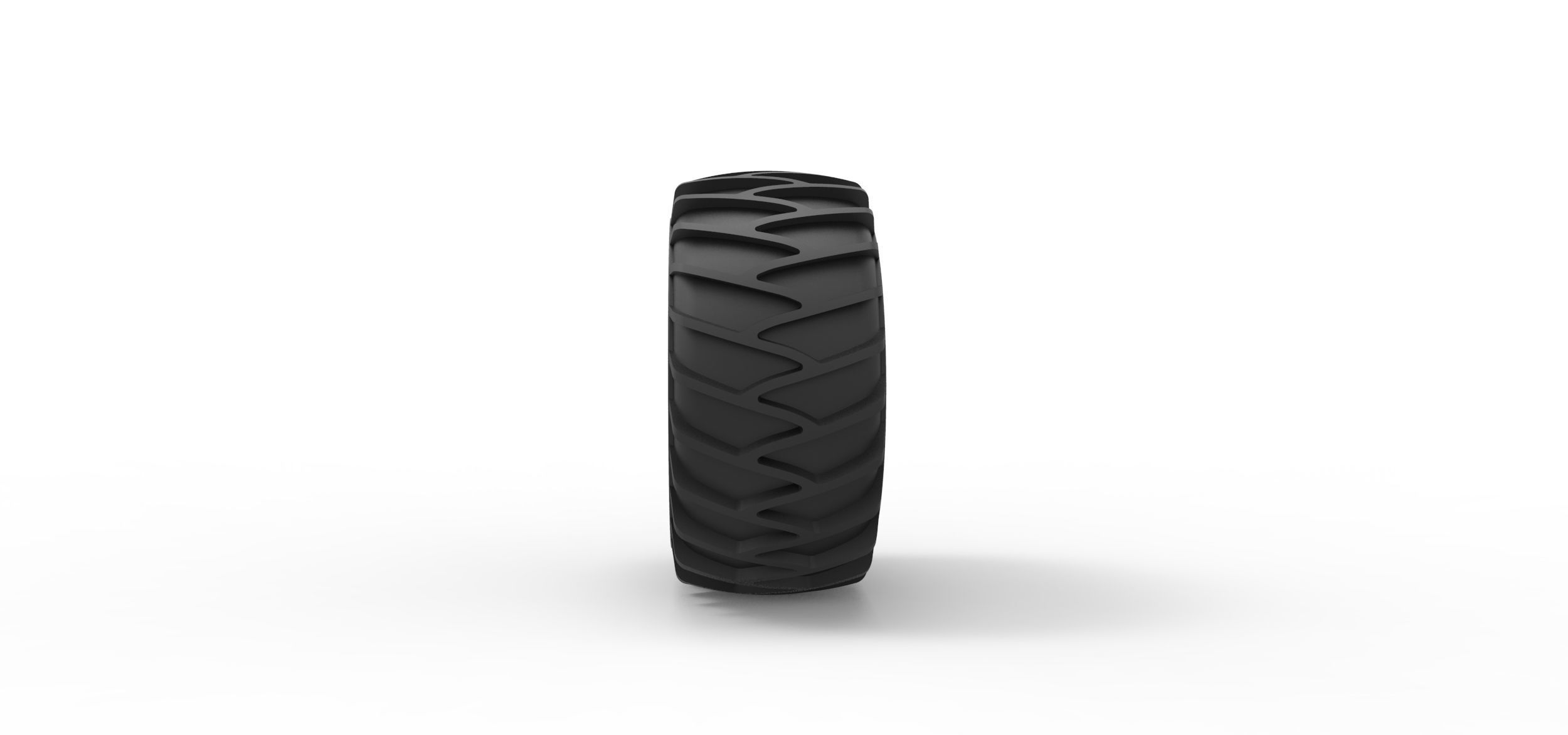 Wheel for snow 3D print model_2