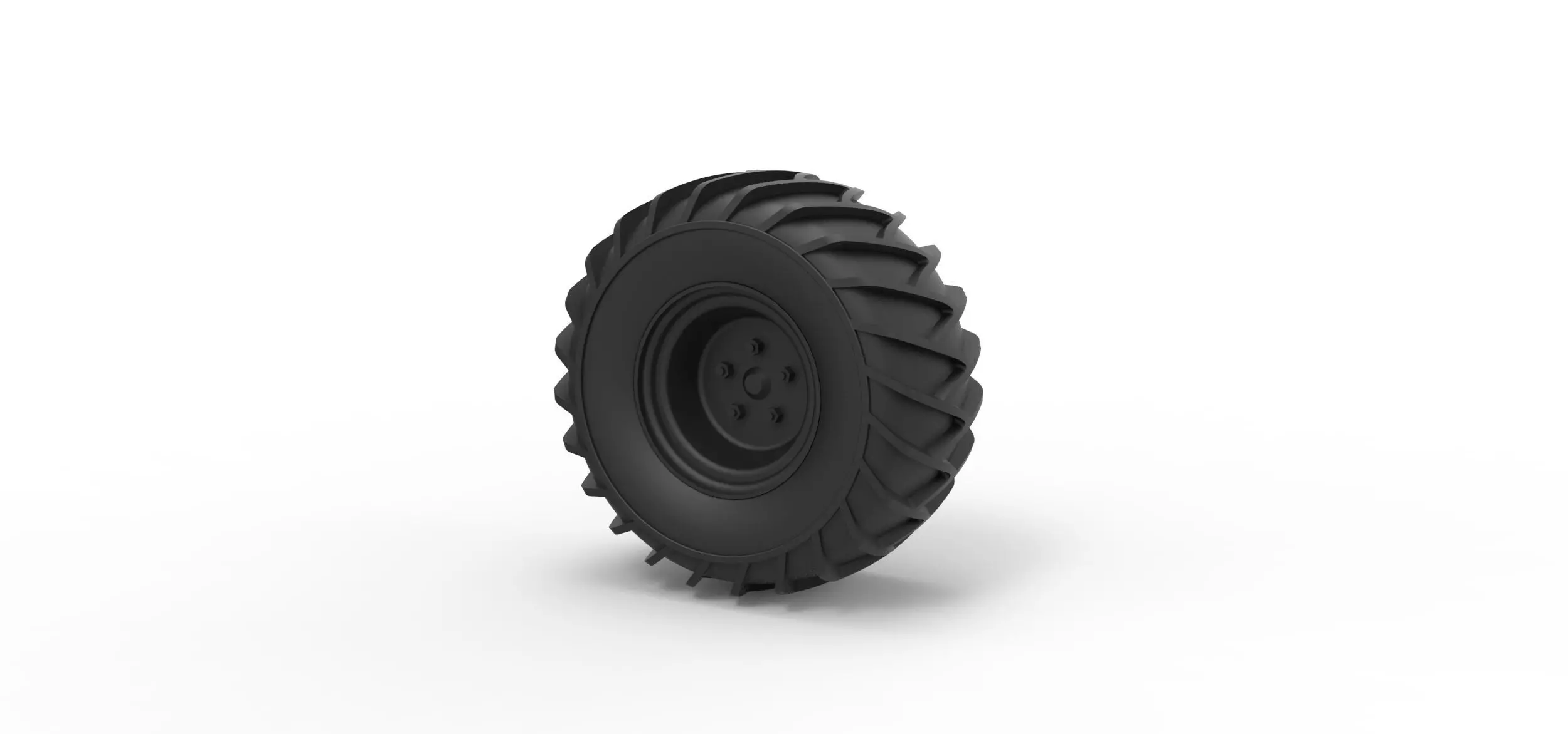 Wheel for snow 3D print model_0