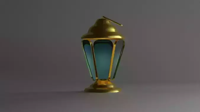 Islamic  Ramadan Lantern 3D Model Low-poly 3D model