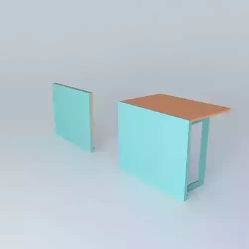 Folding type laptop table 3D model