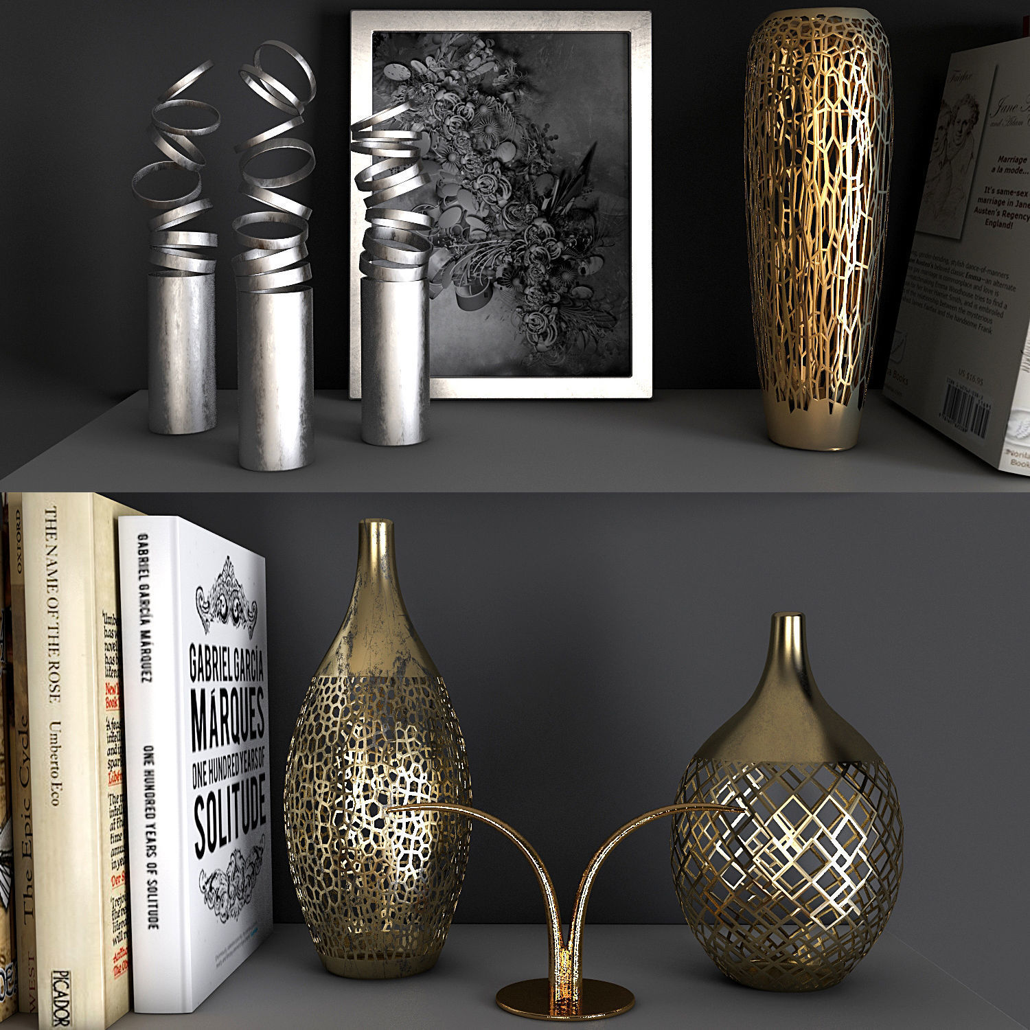 Decor set 15 3D model_3