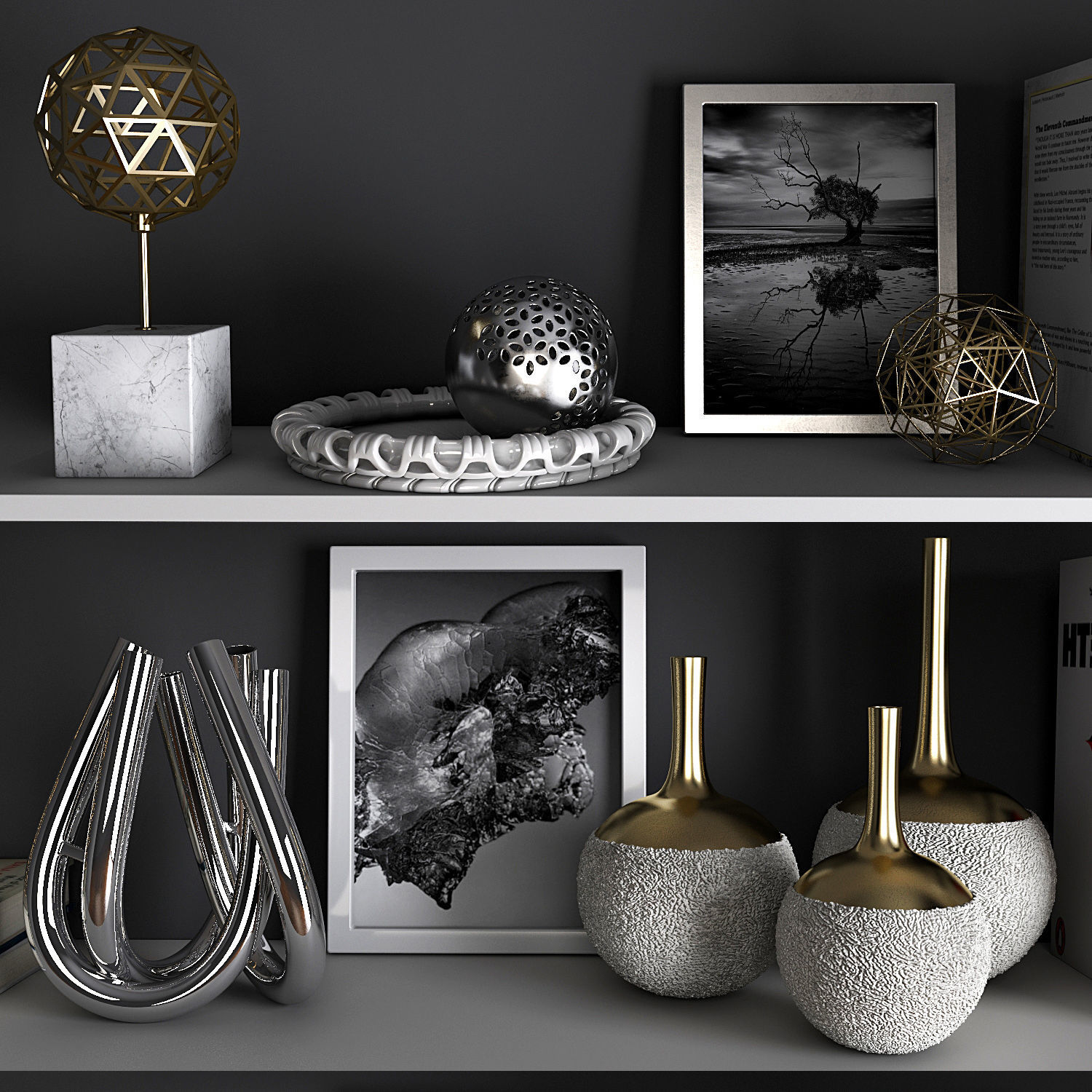 Decor set 15 3D model_2