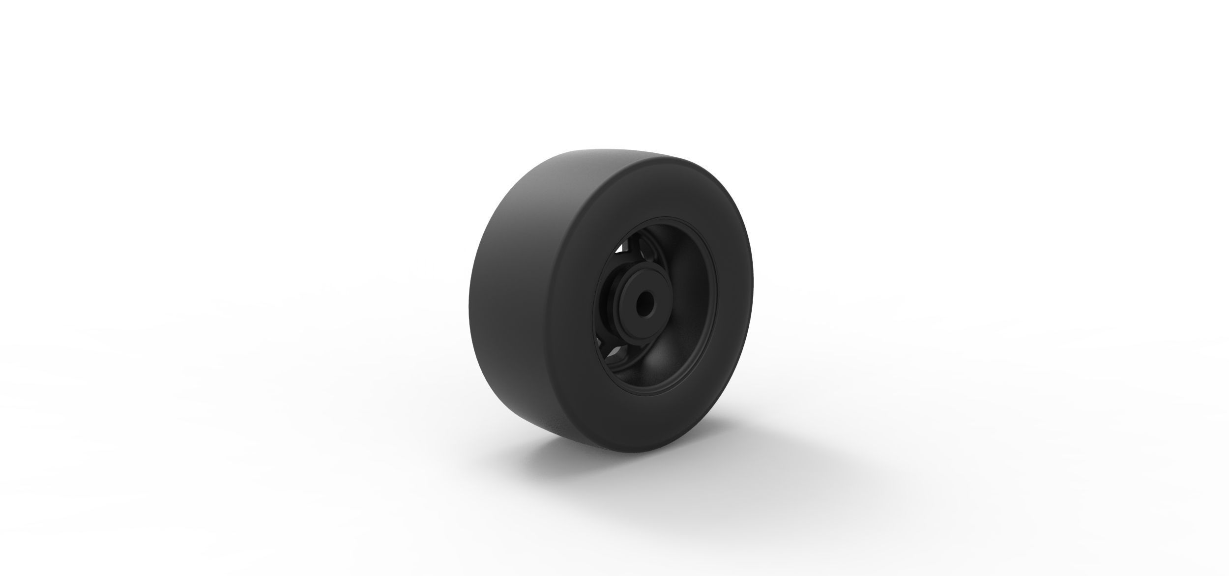 NASCAR wheel 3D print model_3