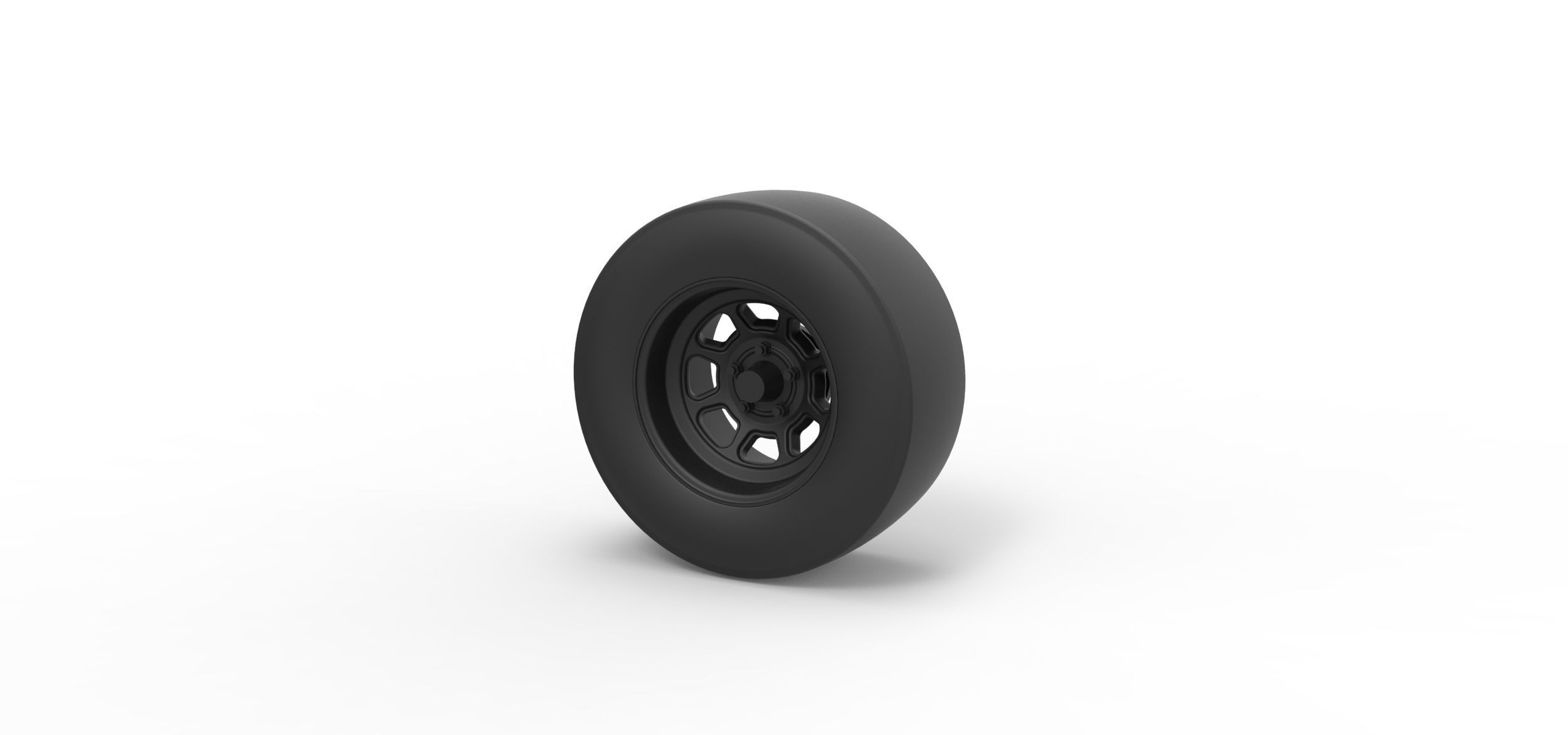 NASCAR wheel 3D print model_10