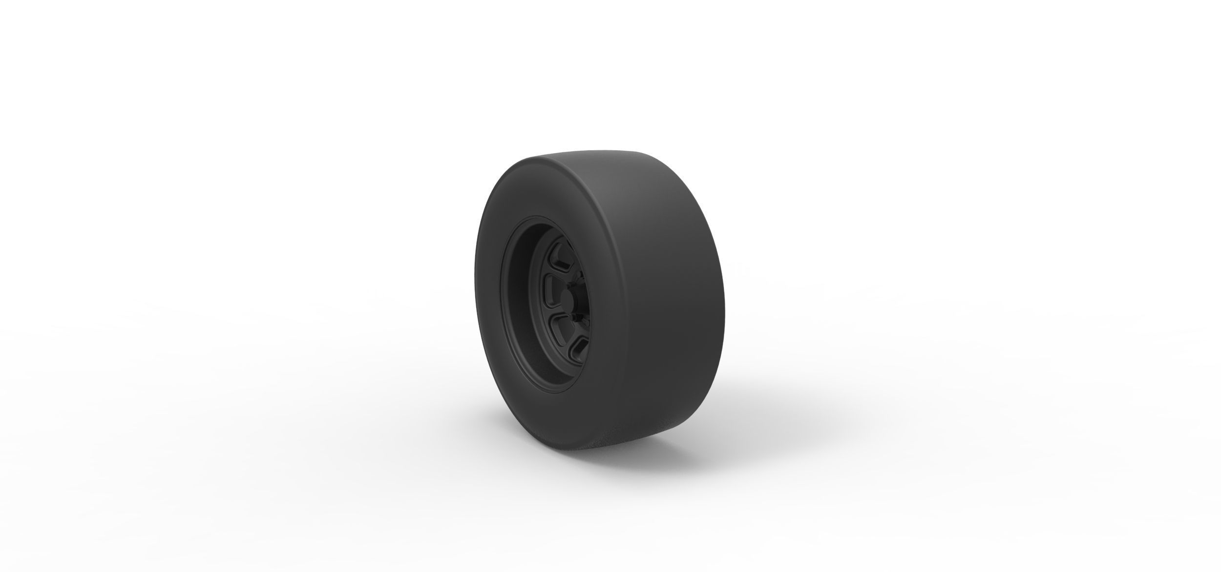NASCAR wheel 3D print model_11