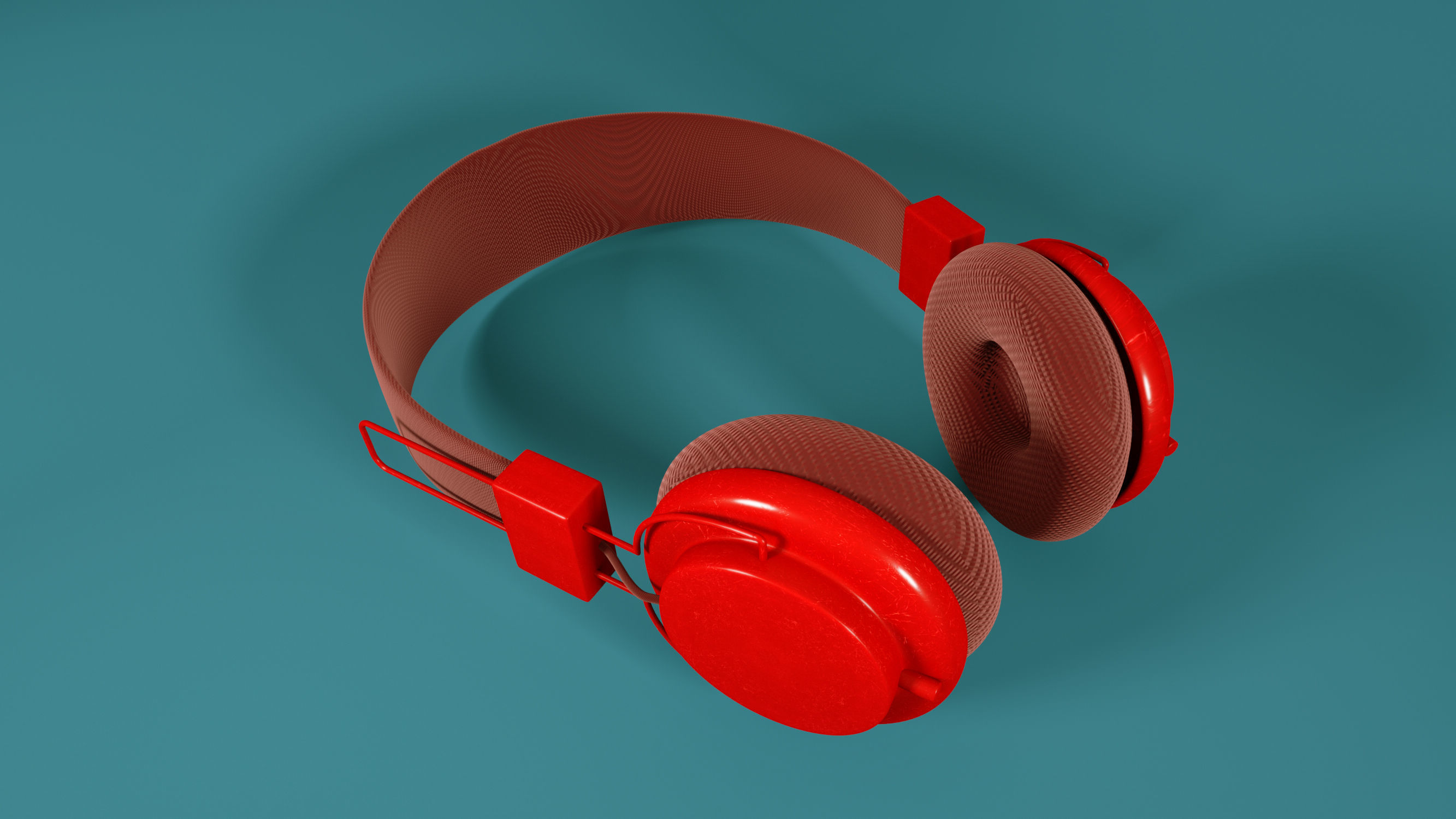 Realistic Headspeaker 3D Model headphones 3D model_1