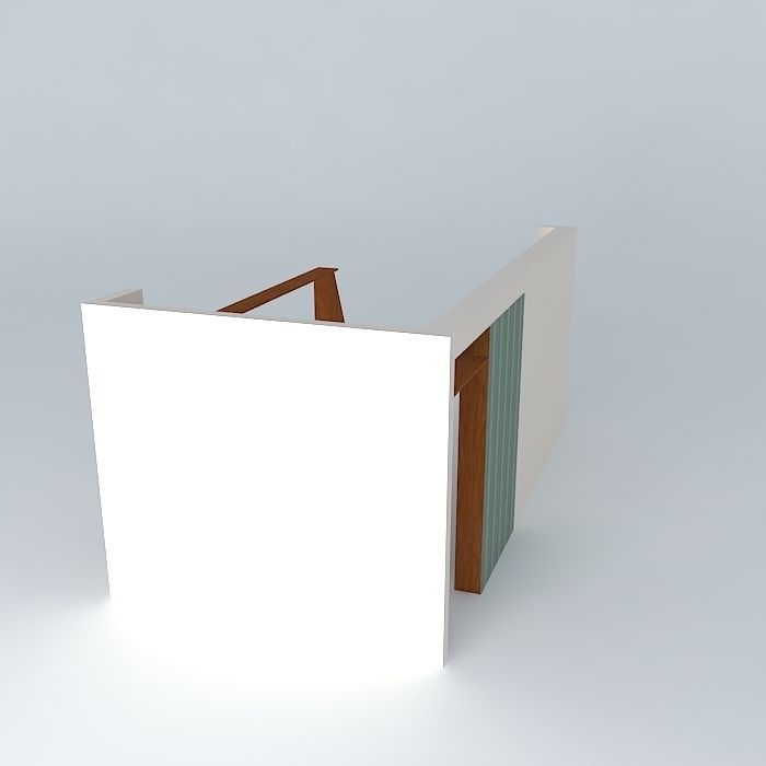 Concept for a small art gallery 3D model_1