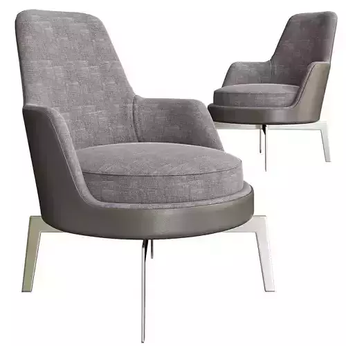 Guscio soft poltrona 3d model