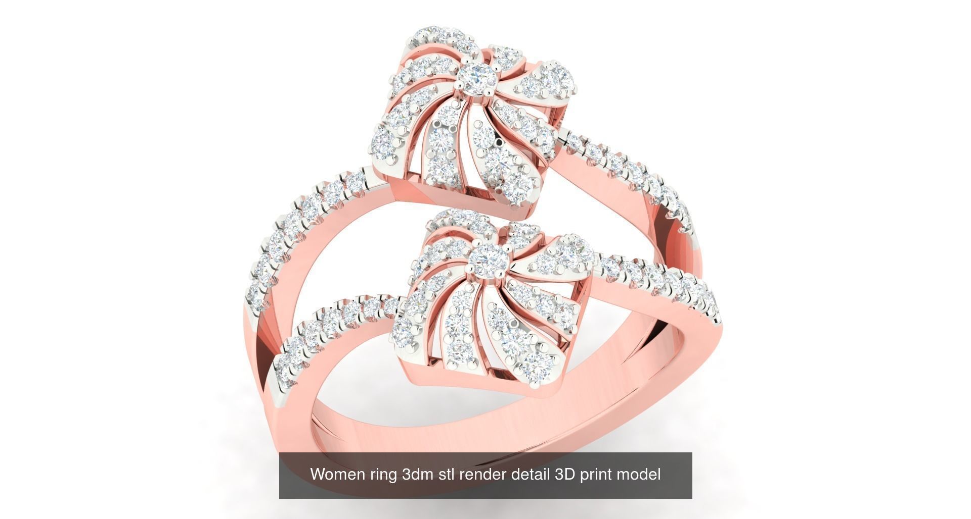 179 Women Wedding Engagement Ring 3dm cad render details model  3D Model Collection_74